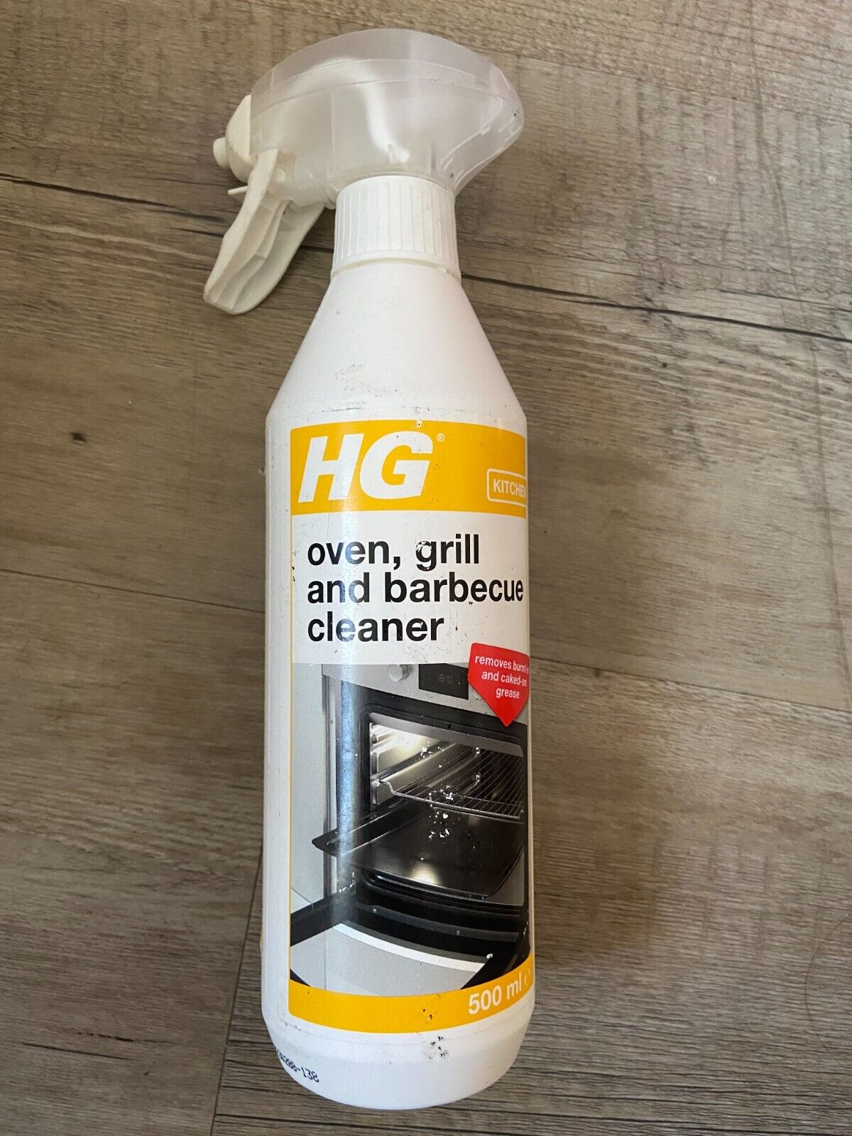 HG Grill, BBQ & Oven Cleaner Spray 500ml pk 2 of new-label smudge, ship in 24hrs