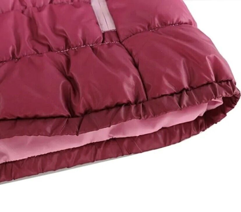 Girls 11/12yrs Hooded Puffer Hiking jacket Zip Front Gradient Water Resistant