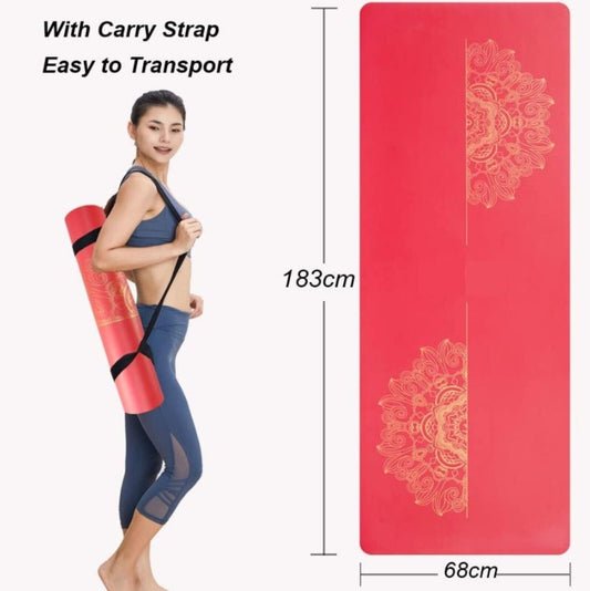 Yoga Lover Mat, Floorwork, Pilates/Gymnastics, Premium Extra Soft Red 185 x 68cm