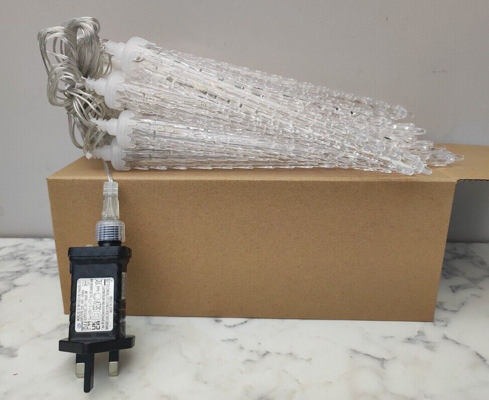 Frozen Birthday 20 Tubes 90 LED Outdoor Icicle Lights, 8 Lighting Modes & Timer