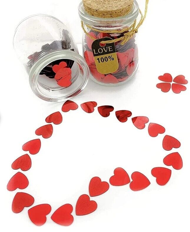Red mini heart sequins/confetti for party or wedding favors/decor & gift/craft