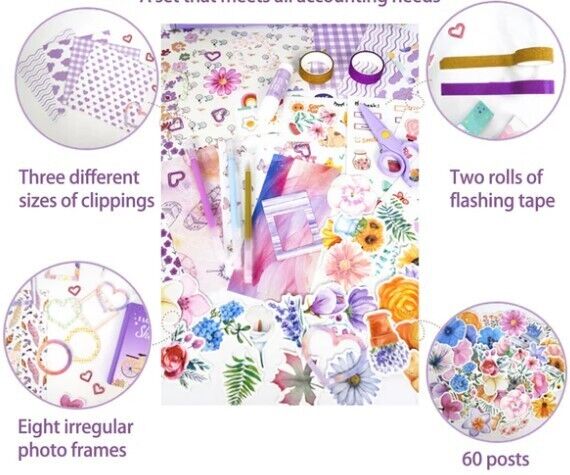 Kids Scrap book Kit, Create Your Own Scrapbook/Journal, Arts& Craft Activity Set
