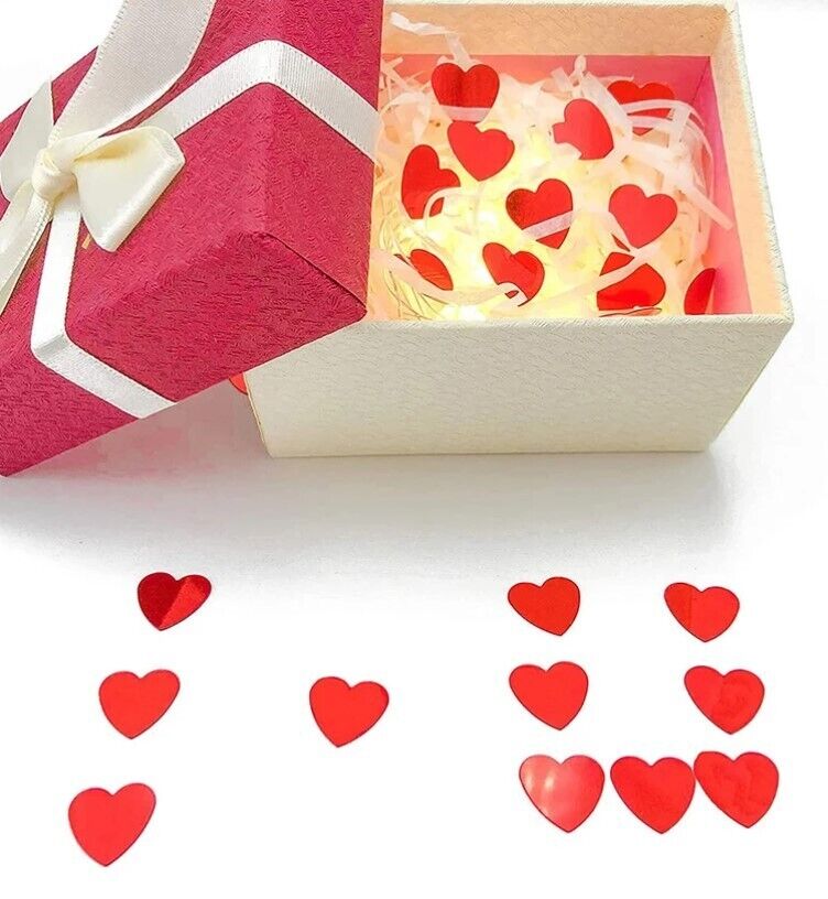 Red mini heart sequins/confetti for party or wedding favors/decor & gift/craft
