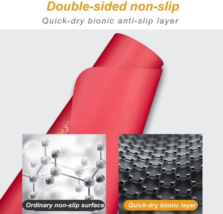 Yoga Lover Mat, Floorwork, Pilates/Gymnastics, Premium Extra Soft Red 185 x 68cm