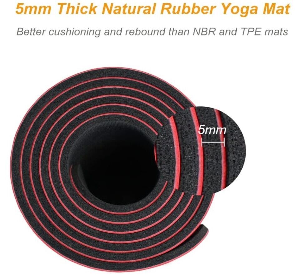Yoga Lover Mat, Floorwork, Pilates/Gymnastics, Premium Extra Soft Red 185 x 68cm