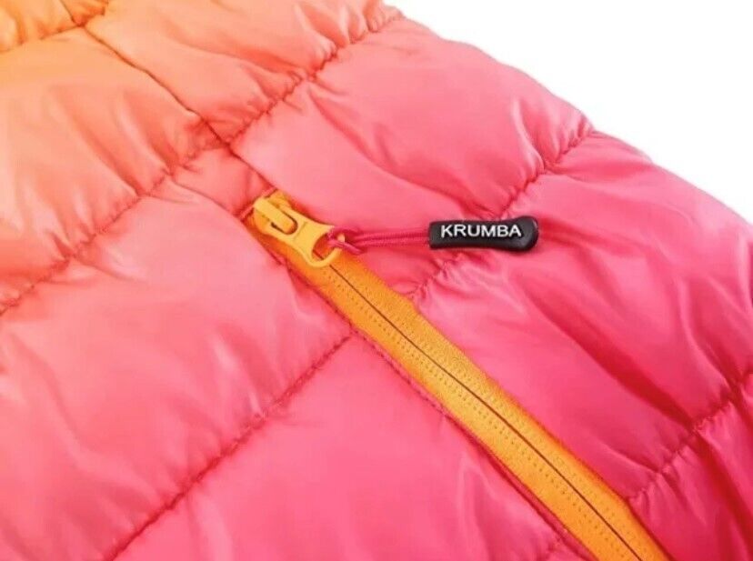 Girls 13/14yrs Hooded Hiking Puffer jacket, Zip Front, Gradient Water Resistant