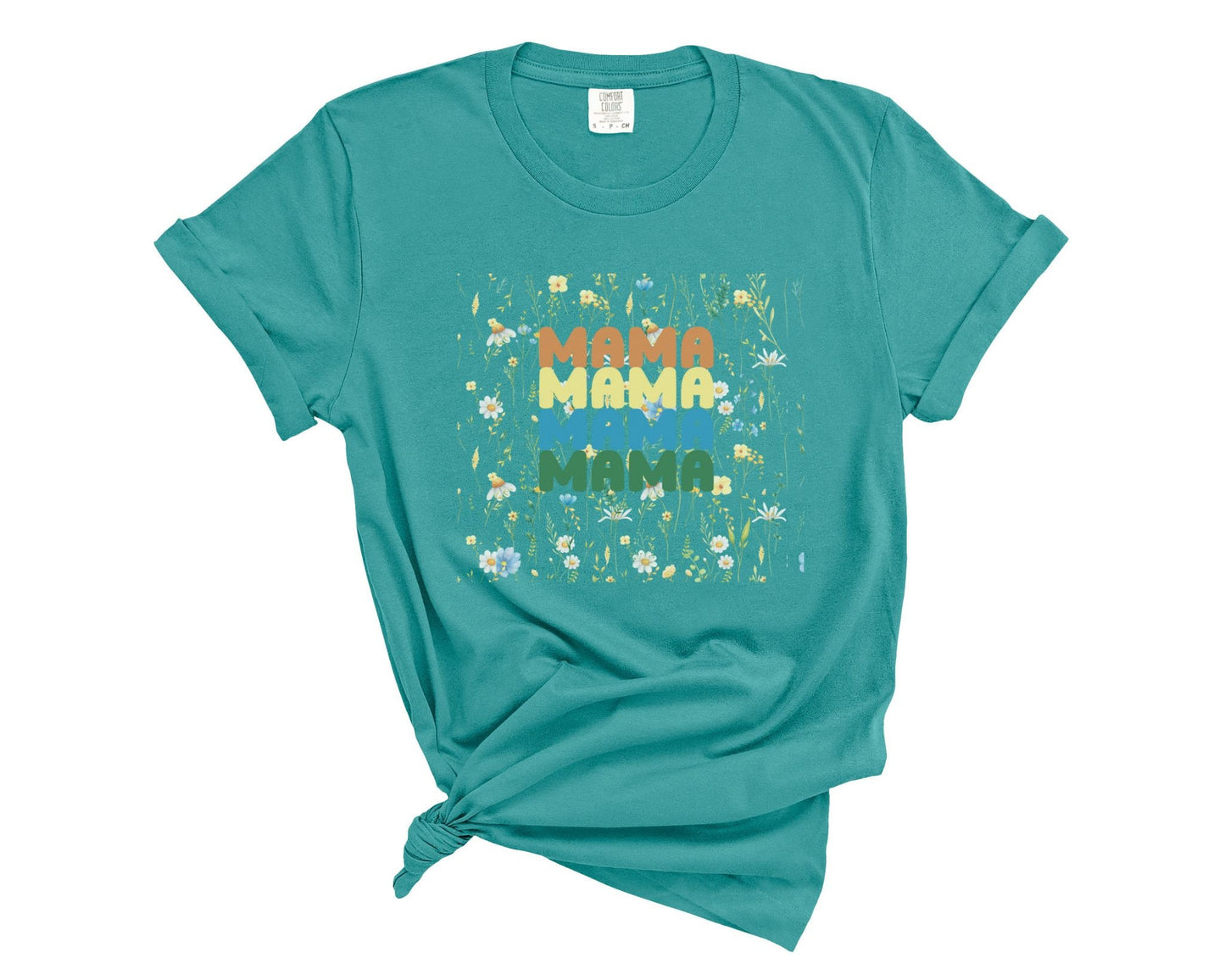 2024 Boho Shirt for Christmas WildFlowers Tee Mothers Day T-Shirt from daughter Gardening Tshirt for Mama Comfy Top for Happy Mothers Day