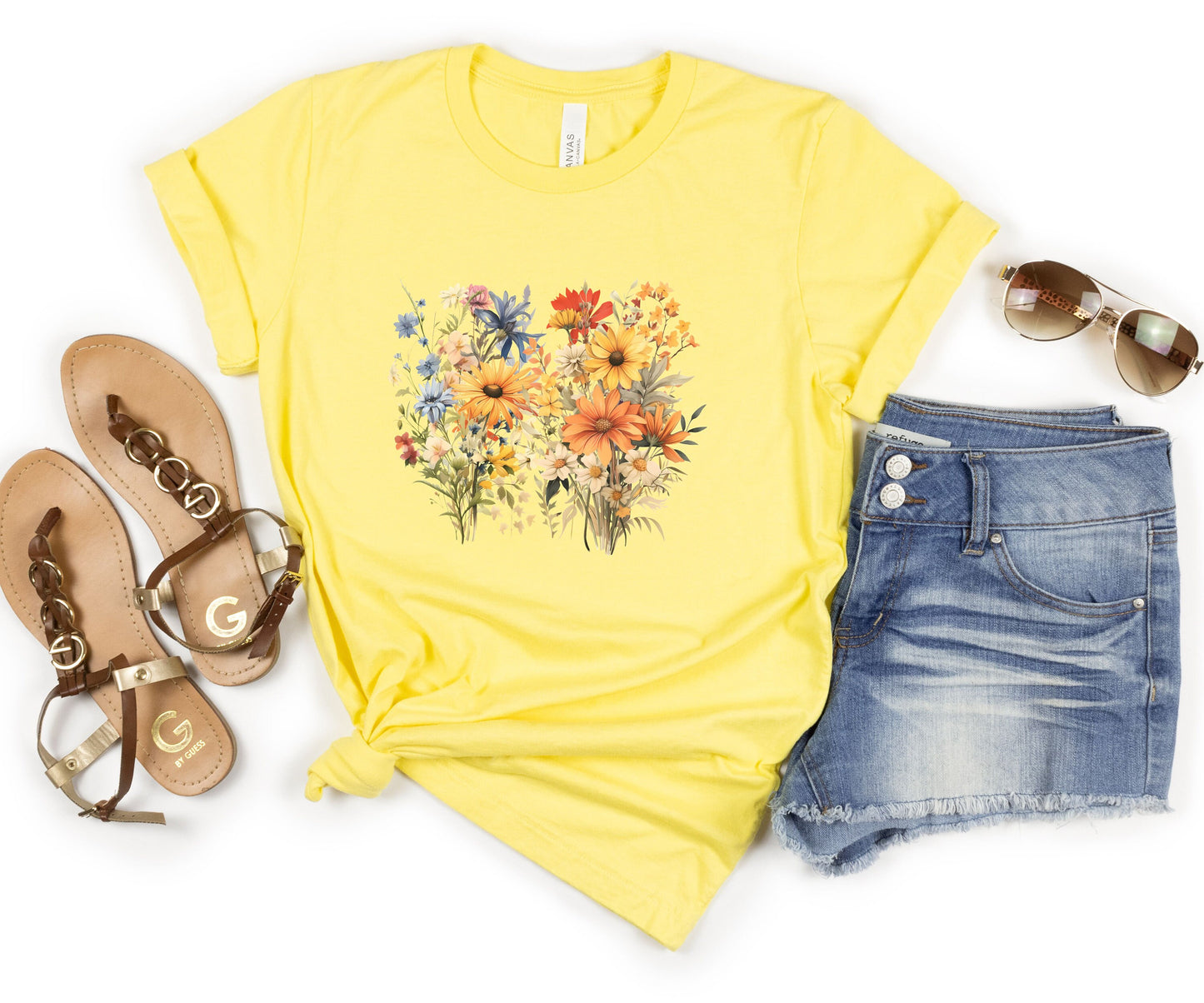 Vintage Wildflower Bliss T-Shirt - Timeless Bouquets of Nature's Beauty shirt - Botanical Chic, Retro Floral Tee, Effortless Style Statement