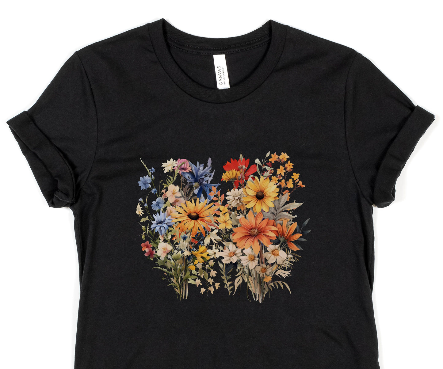 Vintage Wildflower Bliss T-Shirt - Timeless Bouquets of Nature's Beauty shirt - Botanical Chic, Retro Floral Tee, Effortless Style Statement
