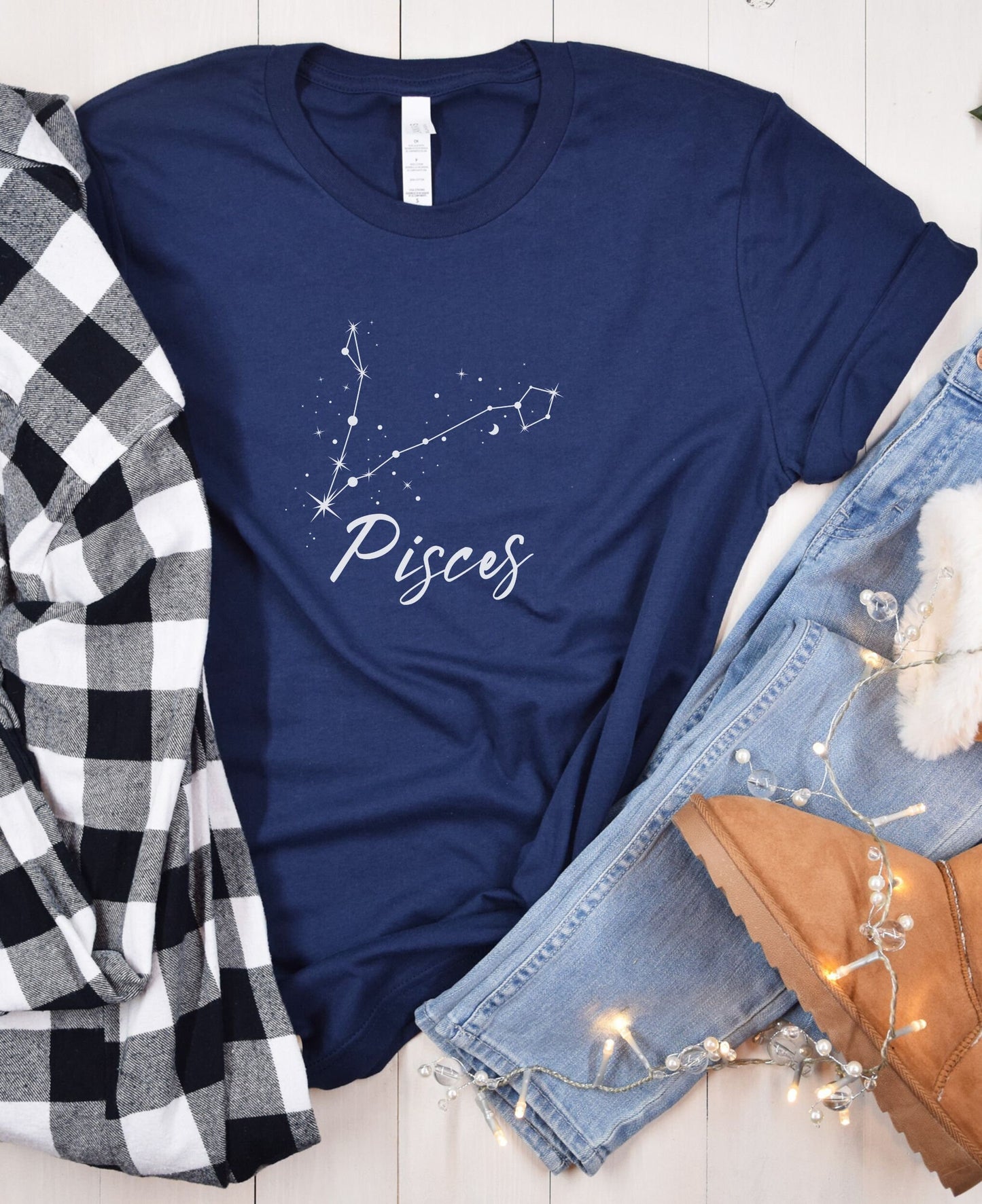 Pisces Tshirt for Birthday Gift for Horoscope lover T Shirt for Astronomer T-Shirt Zodiac Retirement Gift Astrologer Fan Boho Gift for Her
