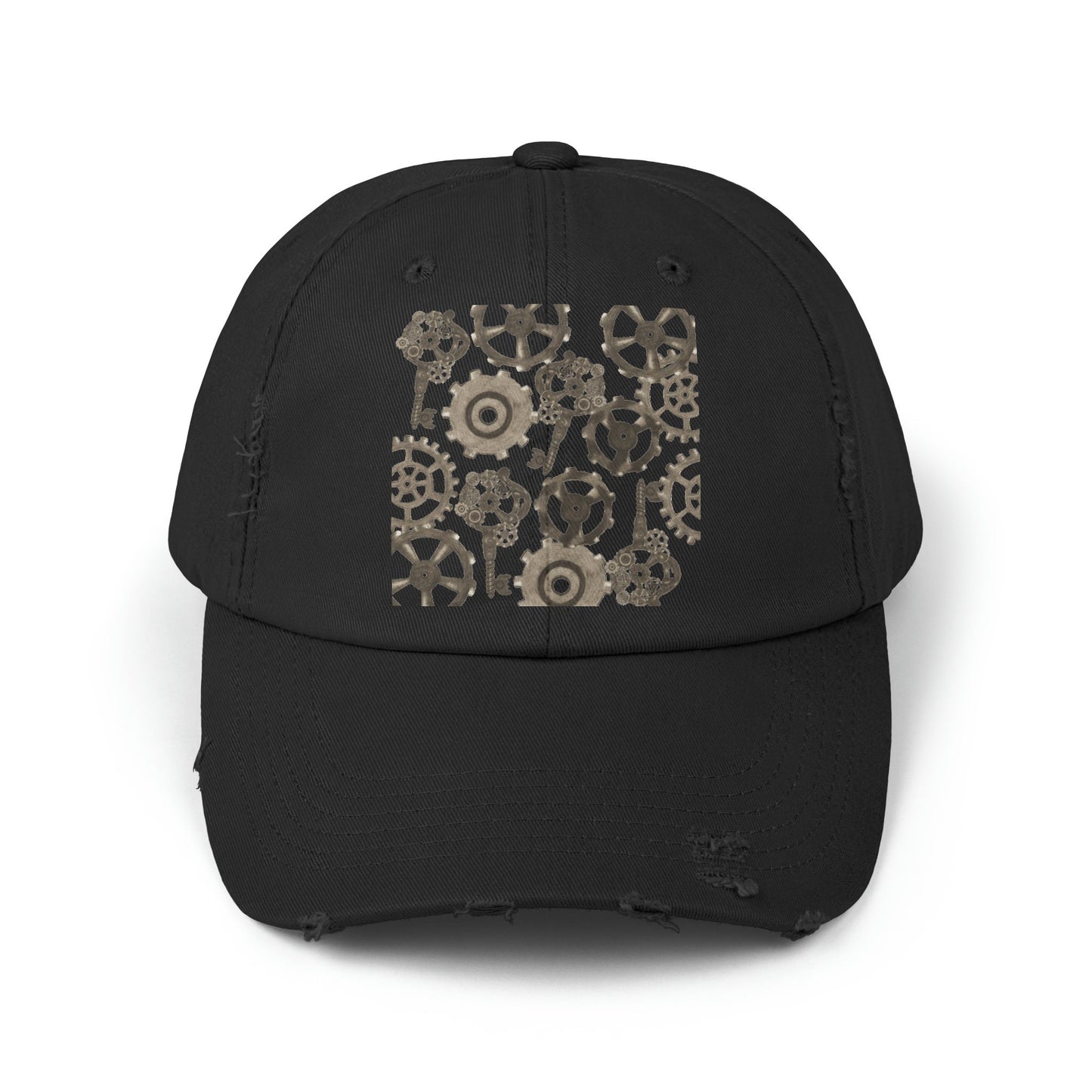 Unisex Distressed Steampunk Mechanic Cap
