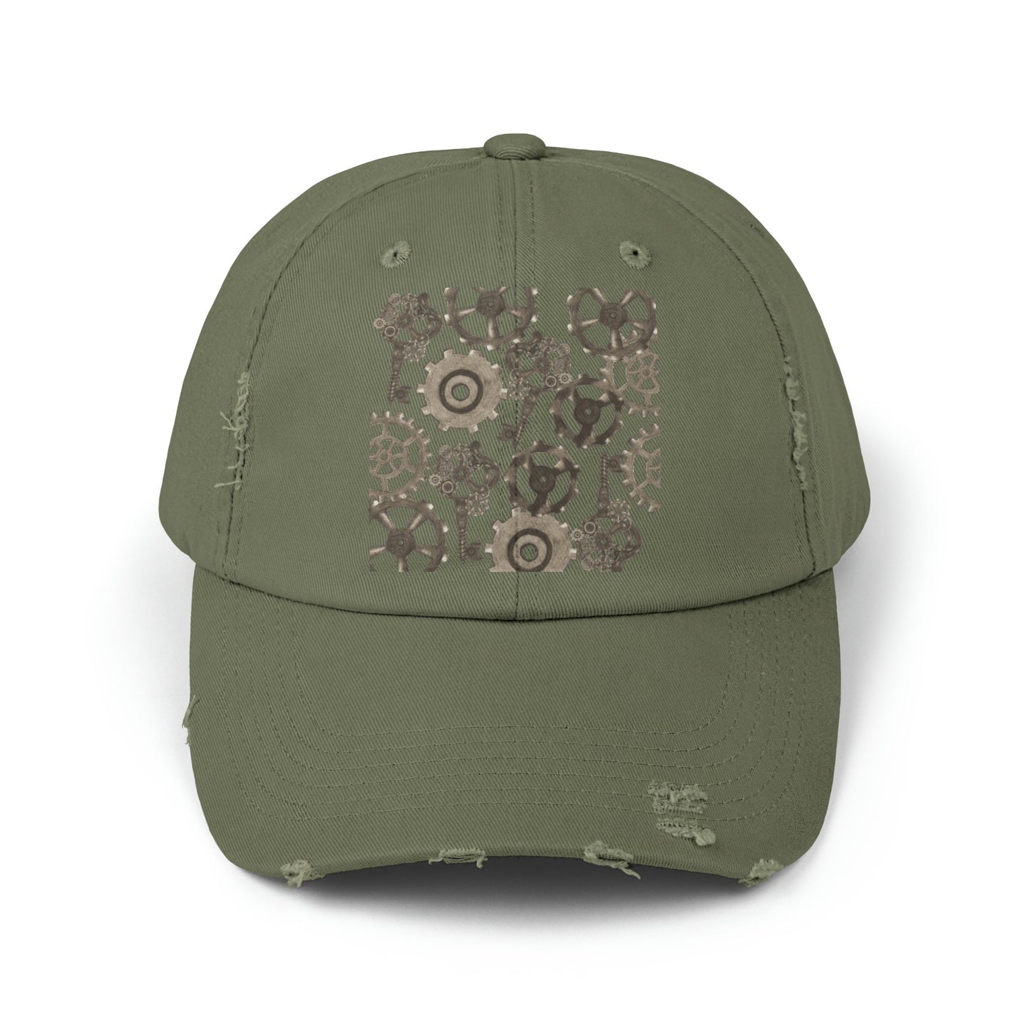 Unisex Distressed Steampunk Mechanic Cap