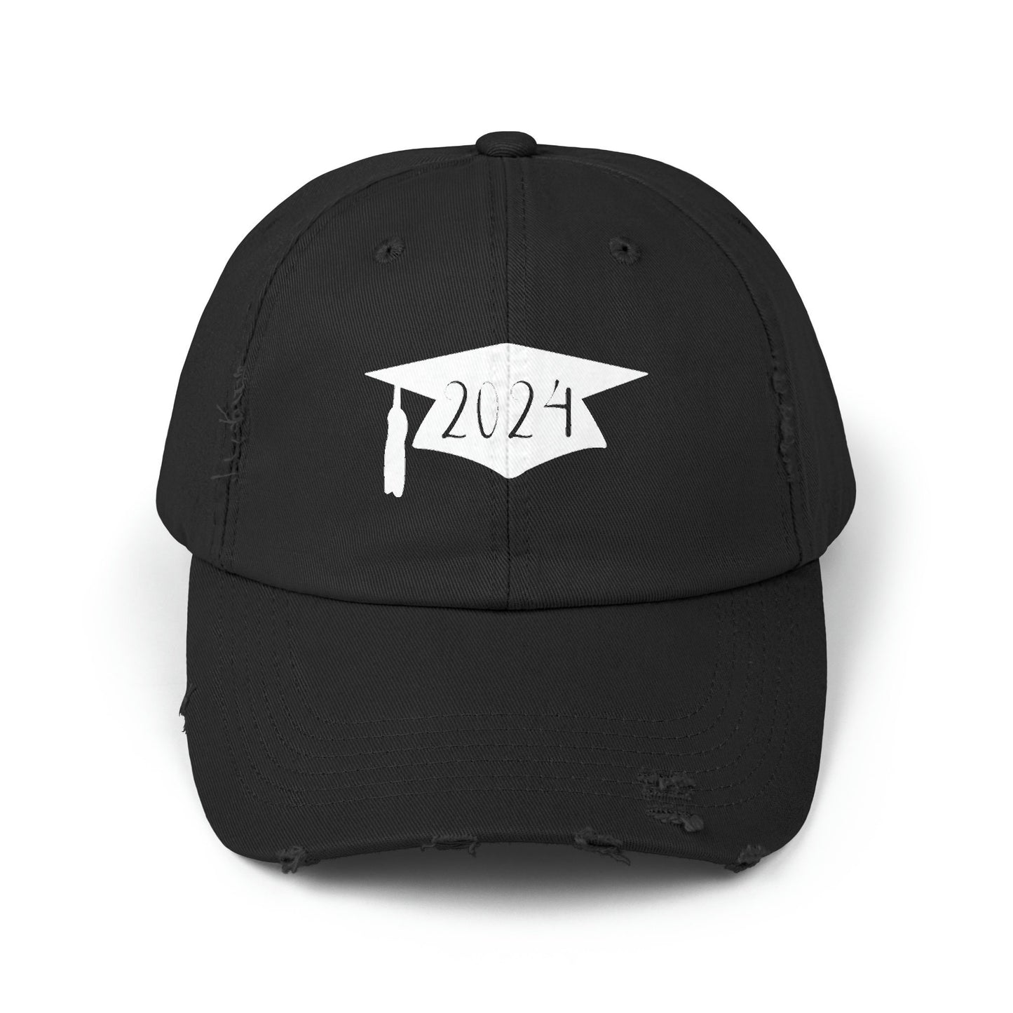 Unisex Distressed 2024 Graduation cap Cap