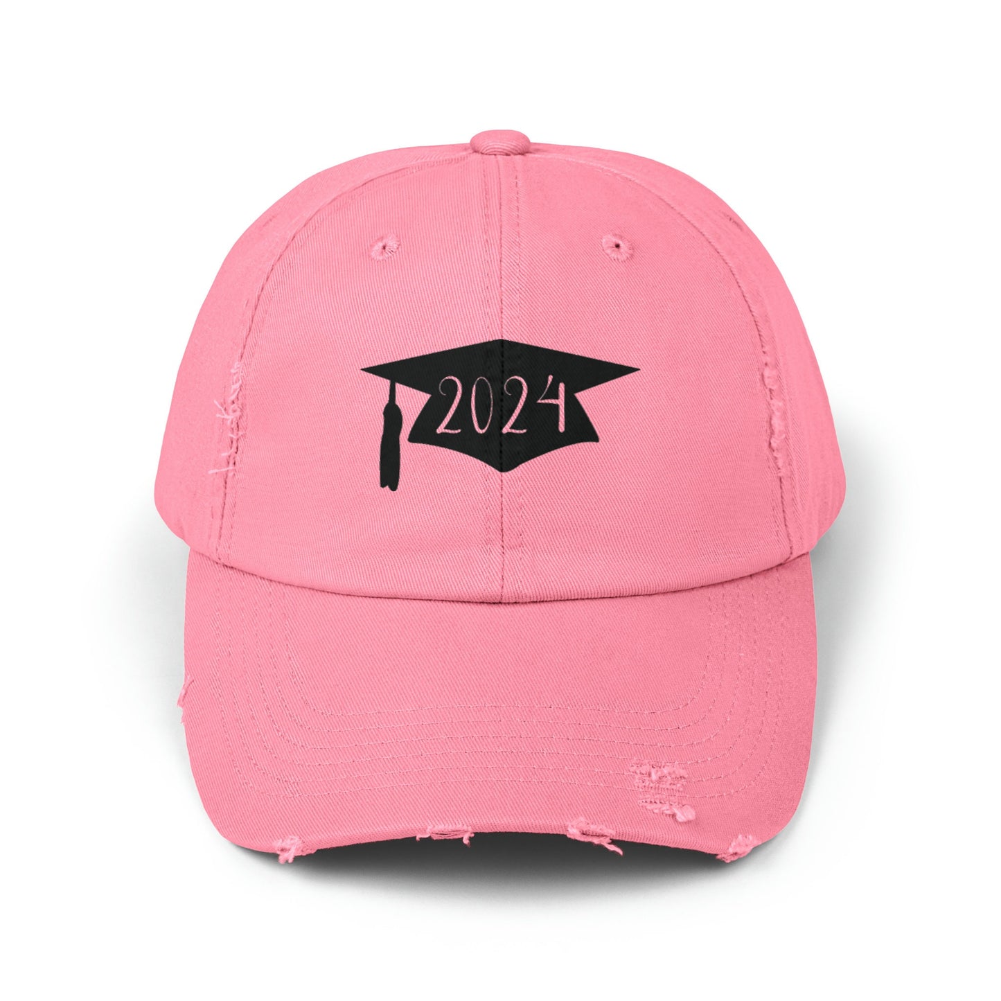 Unisex Distressed 2024 Graduation cap Cap