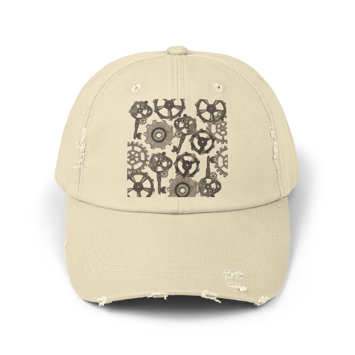 Unisex Distressed Steampunk Mechanic Cap