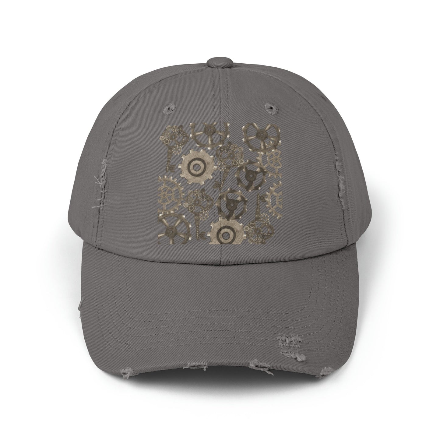 Unisex Distressed Steampunk Mechanic Cap