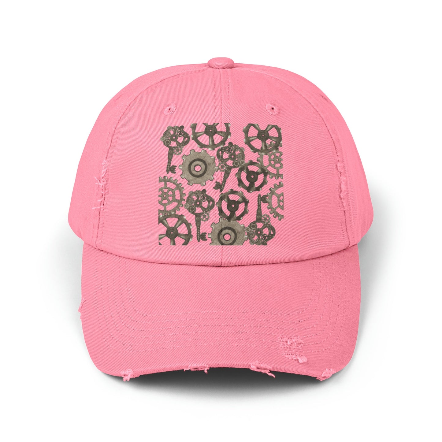 Unisex Distressed Steampunk Mechanic Cap