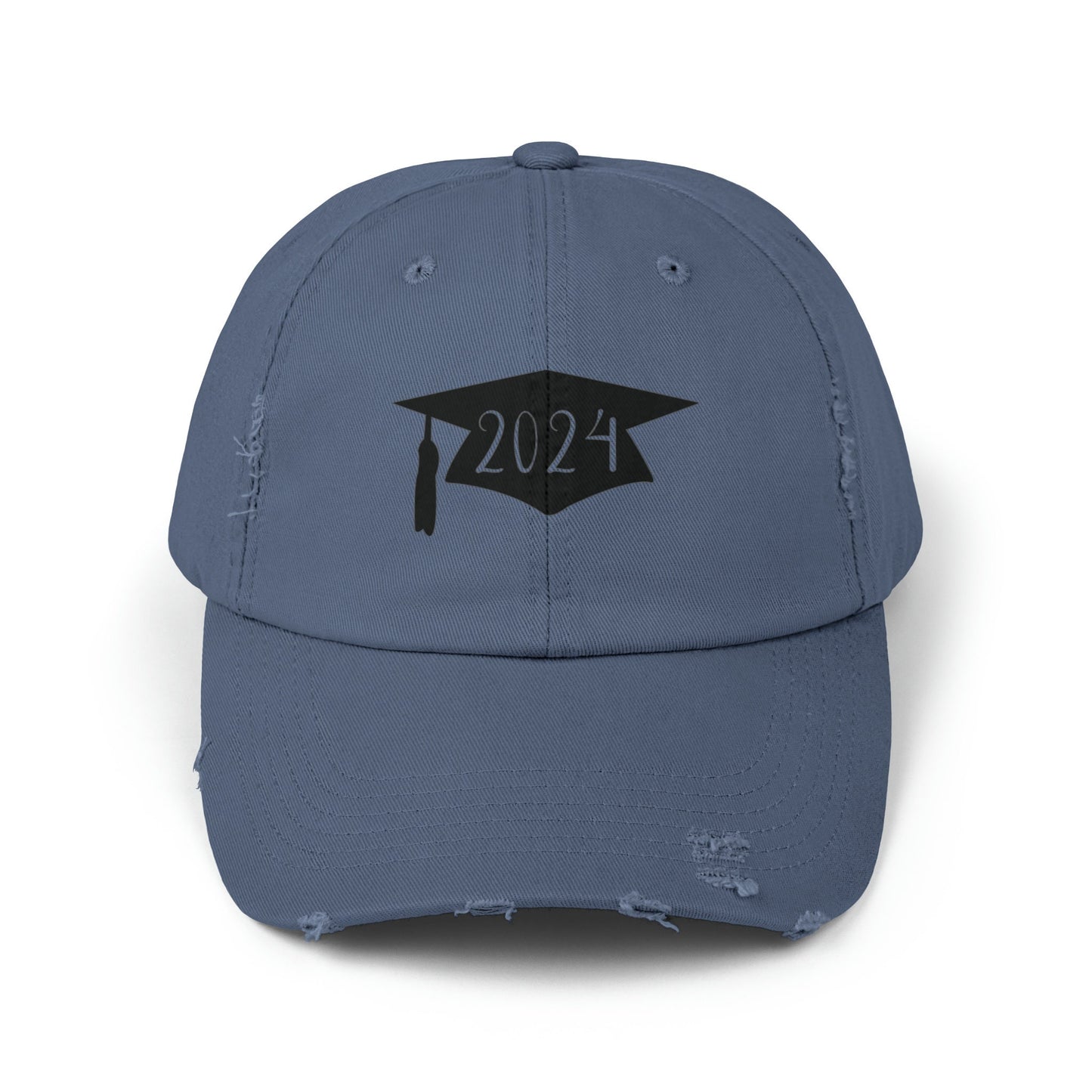 Unisex Distressed 2024 Graduation cap Cap