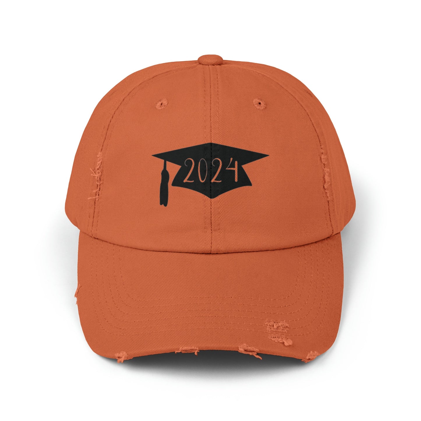 Unisex Distressed 2024 Graduation cap Cap