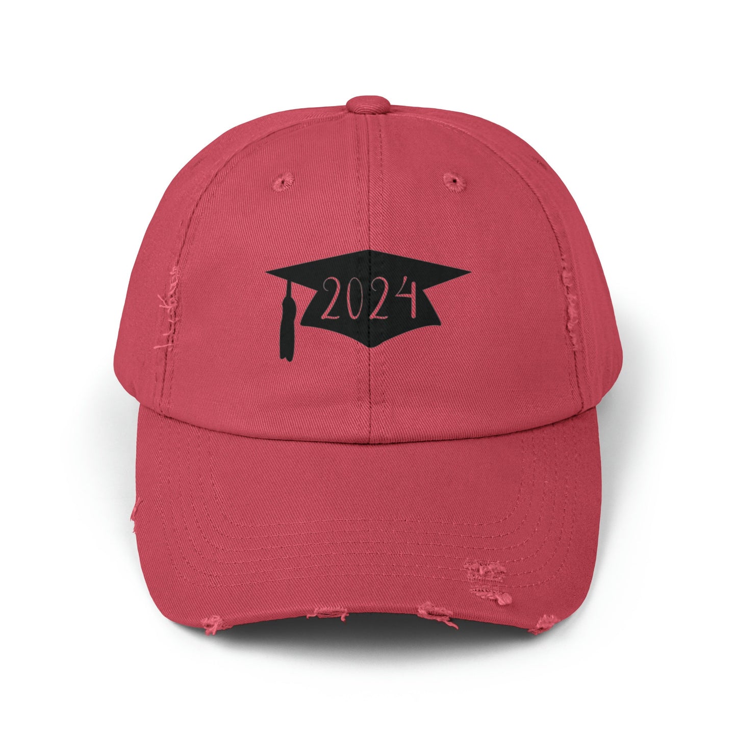 Unisex Distressed 2024 Graduation cap Cap