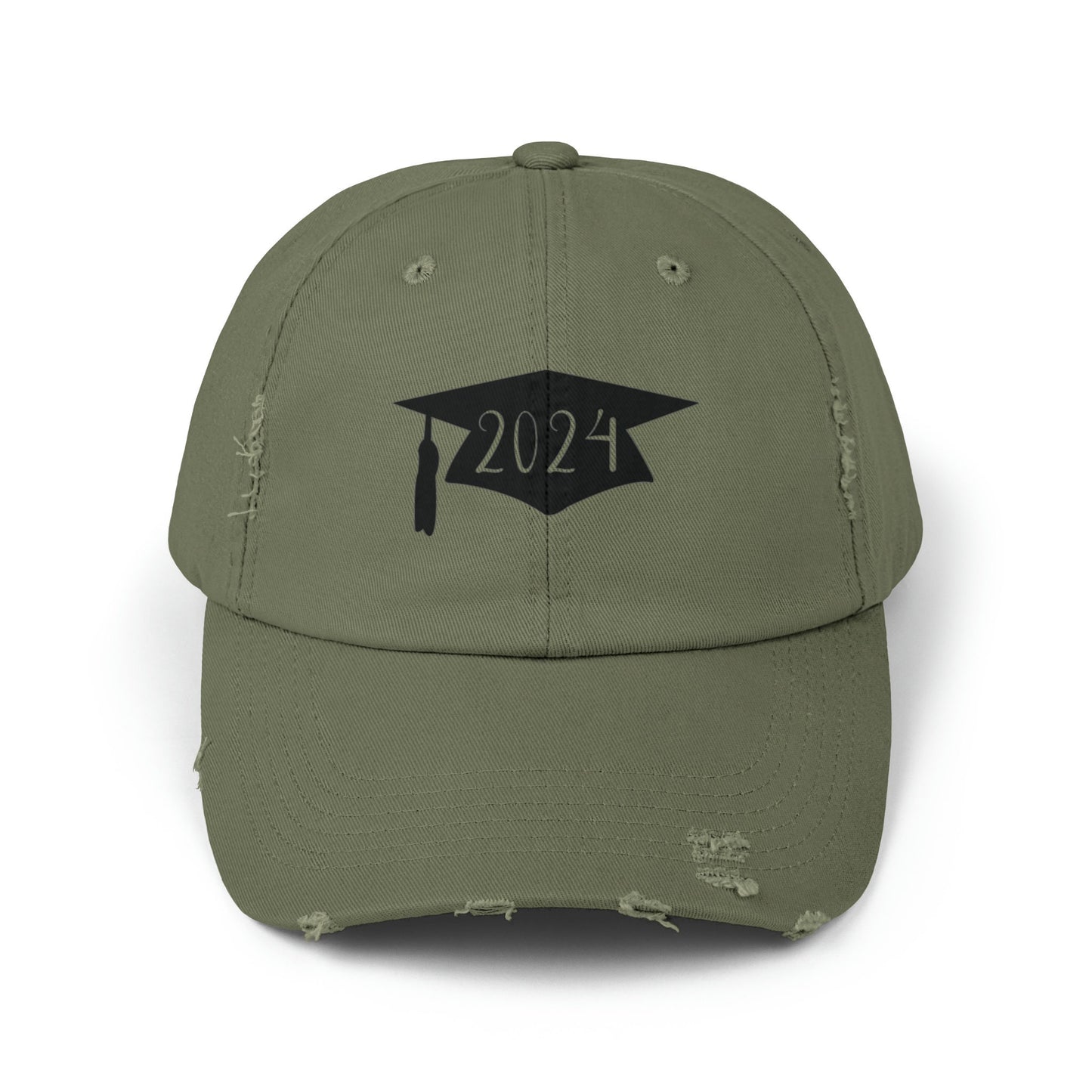 Unisex Distressed 2024 Graduation cap Cap