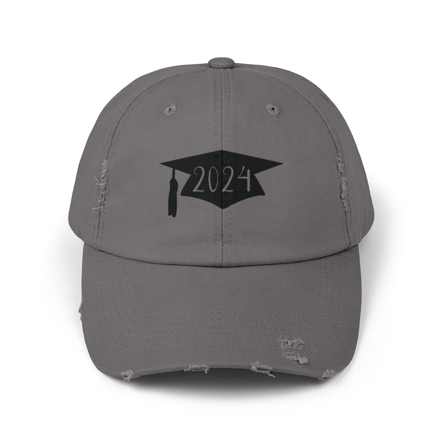 Unisex Distressed 2024 Graduation cap Cap