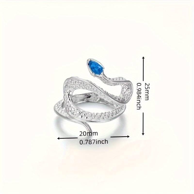 Adjustable Yarn Crochet Tension Ring - Snake knitting/crochet loop & winder, fibre arts, wool thread guide, knitter gift, crafting supplies