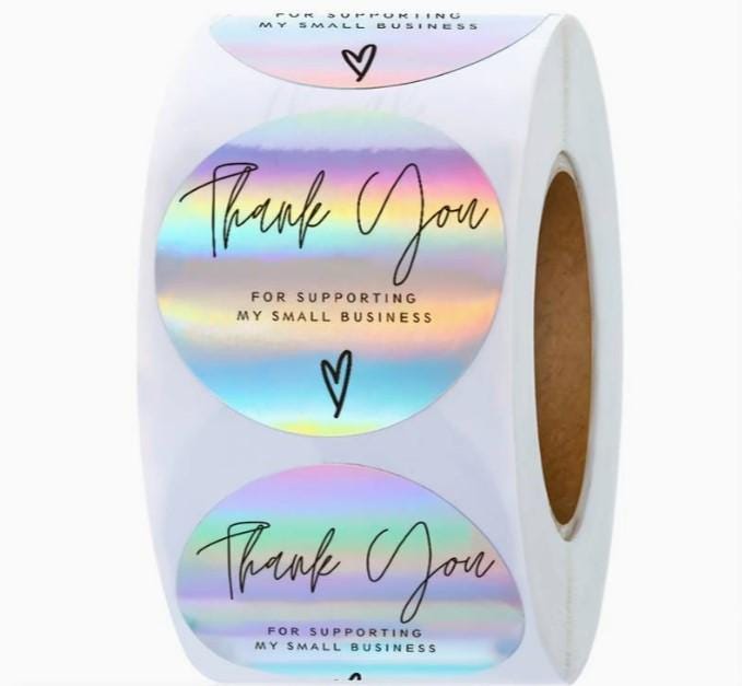 THANK YOU stickers, "Thank you" labels, Party/Celebration/Gifts, Delivery packaging, Round label, Personalised customer order Small business