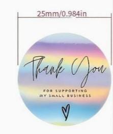 THANK YOU stickers, "Thank you" labels, Party/Celebration/Gifts, Delivery packaging, Round label, Personalised customer order Small business