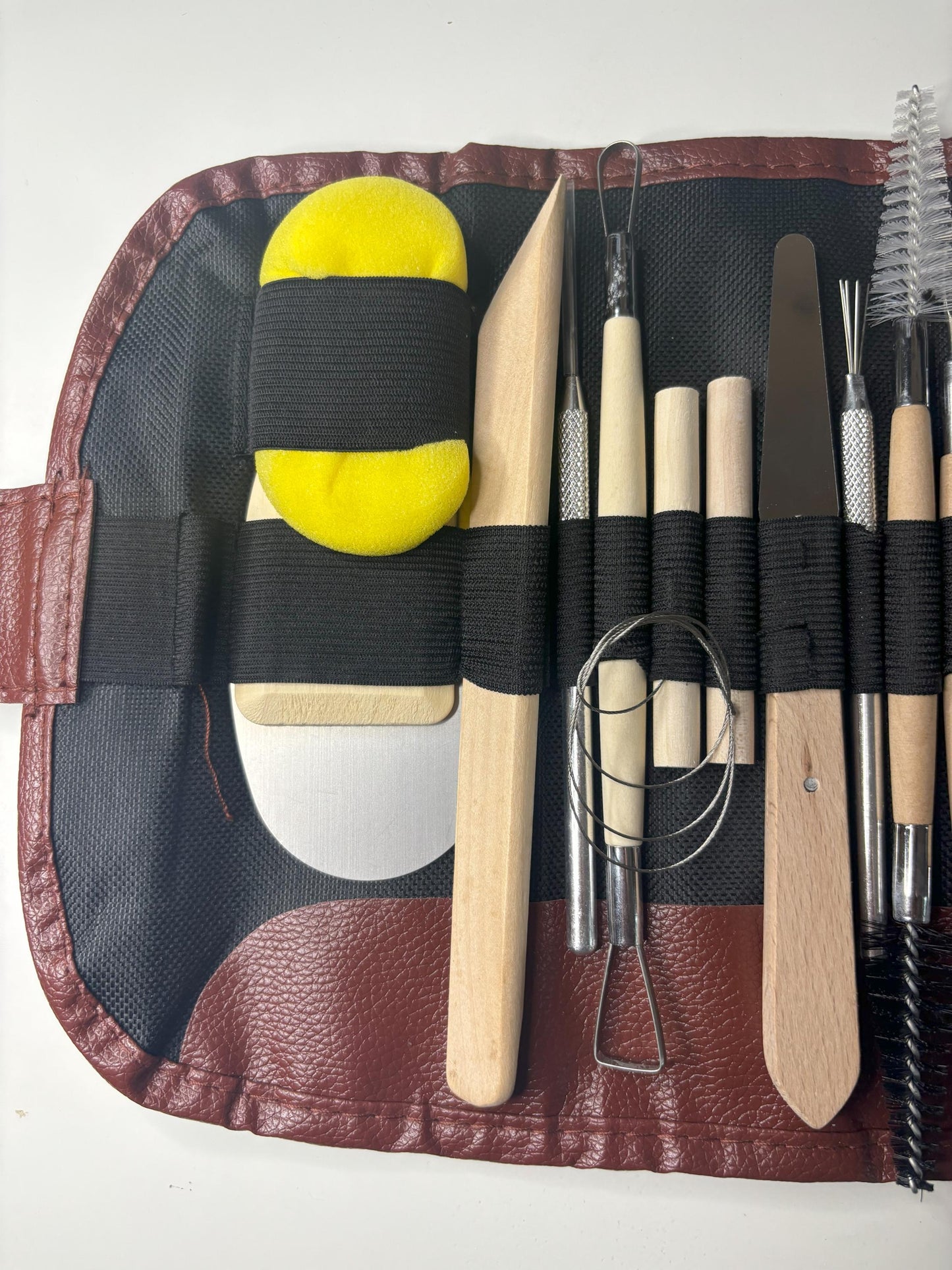 41pc Pottery Tool set, Pottery Carving Tool Kit with carry case, Ceramics supplies bag, Polymer Sculpture Set, DIY Clay Sculpting & Shaping