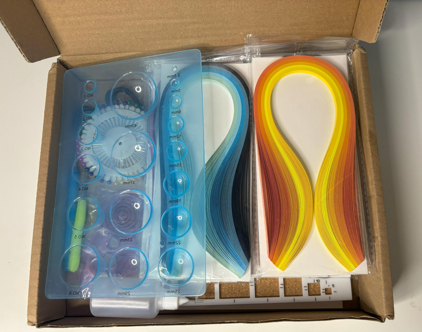 Beginner's Quilling Kit, DIY Craft Kit for Kids or Adults, Paper crafting set, Paper filigree, Starter Quilling set for all ages and levels