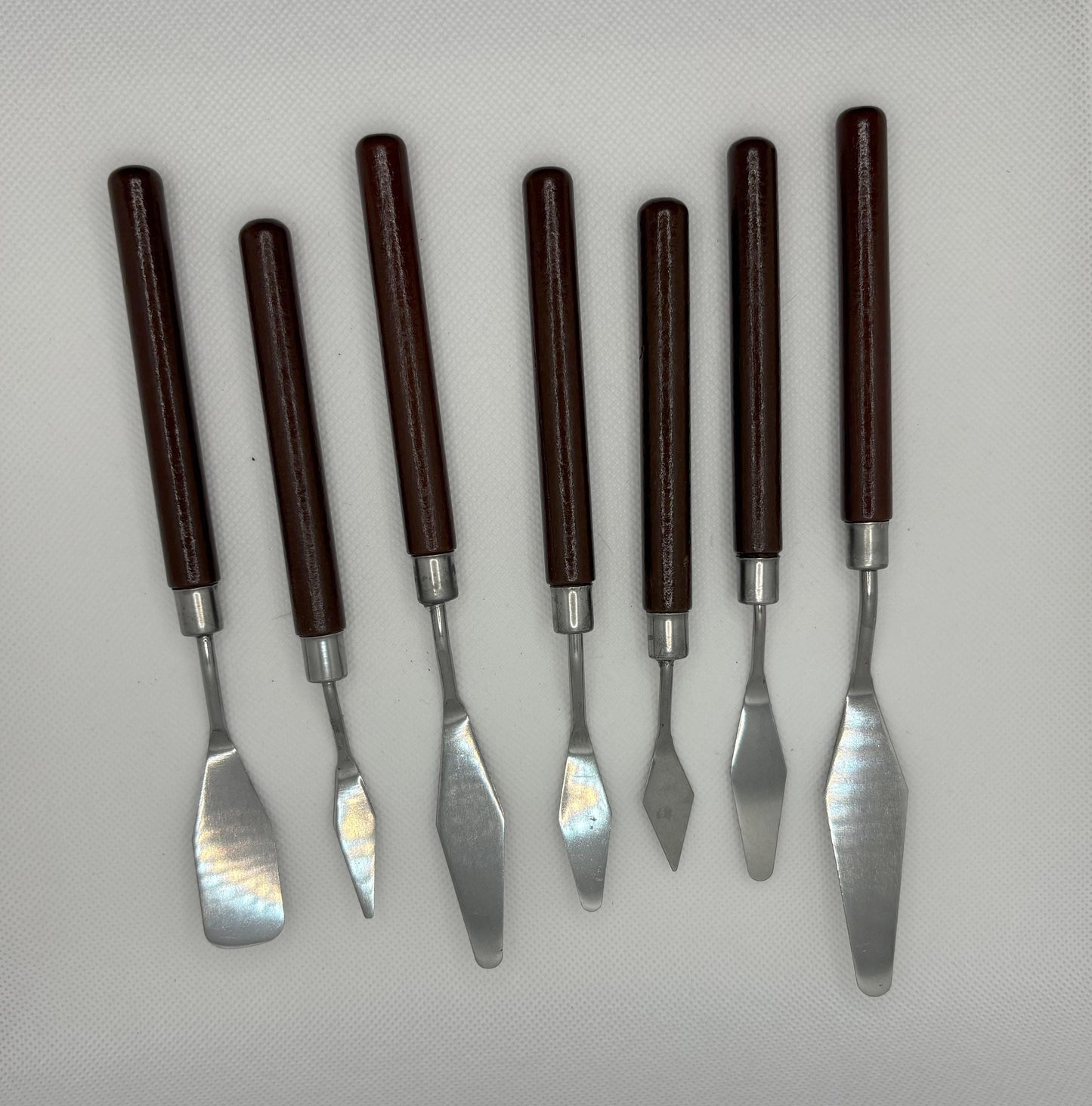 7pc Stainless Steel Art Palette Knife Set, Artist Crafts Spatula, Scraper Art Tools, Palette Knife, Oil Painting Mixing Knife, Paint mixing