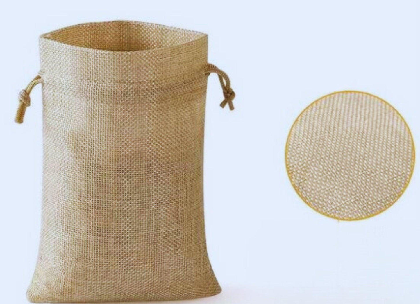 Burlap Drawstring Gift Bag & Tag - Rustic Charm for Any Occasion, Wedding/Birthday Party Favor Bag, Bridal shower gift, Jute reusable sack