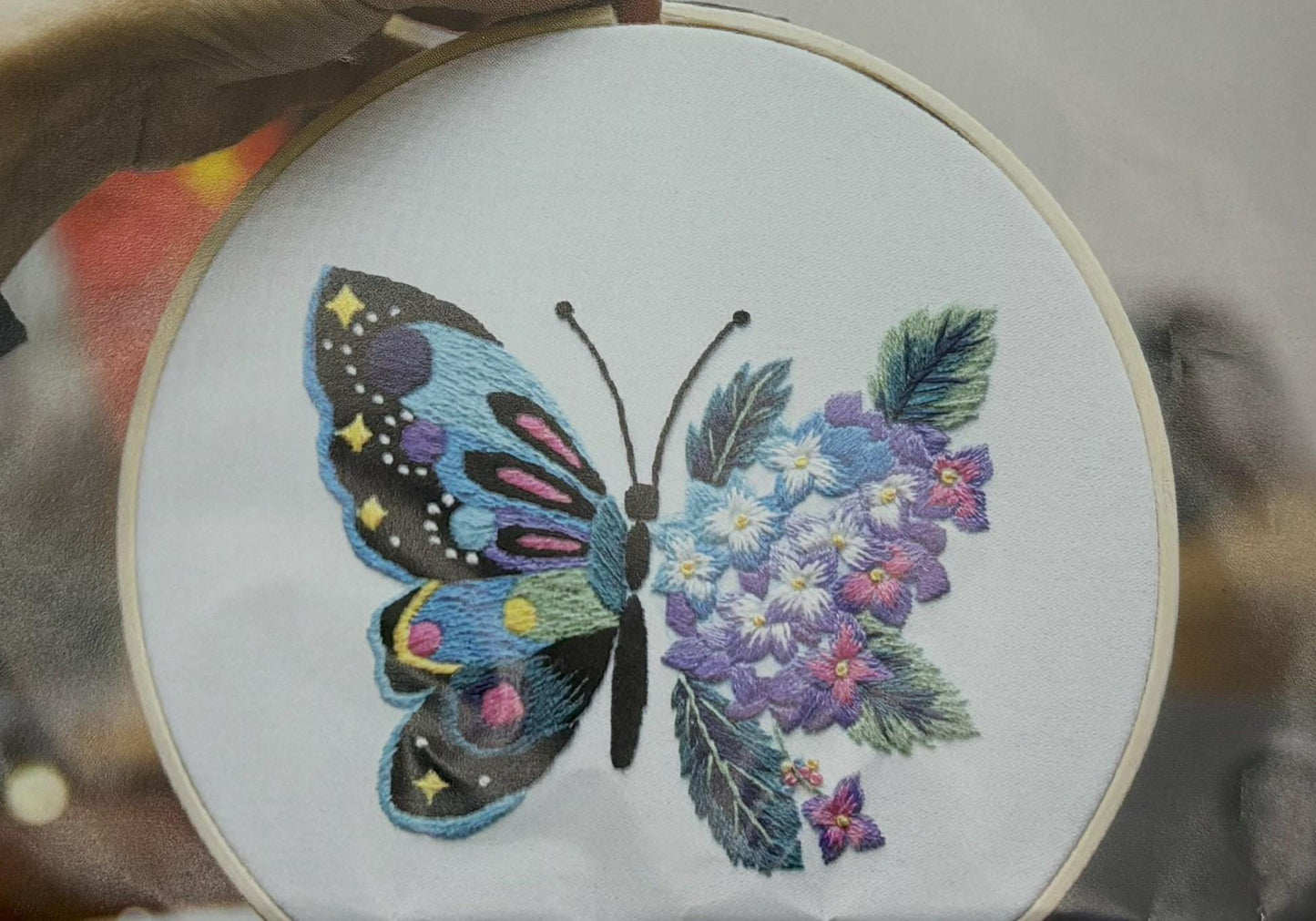 Embroidery DIY Kit, Handcrafted Stitching Set, Stitch-It-Yourself gift, Craft Travel supplies, Beginner’s Embroidery - various designs