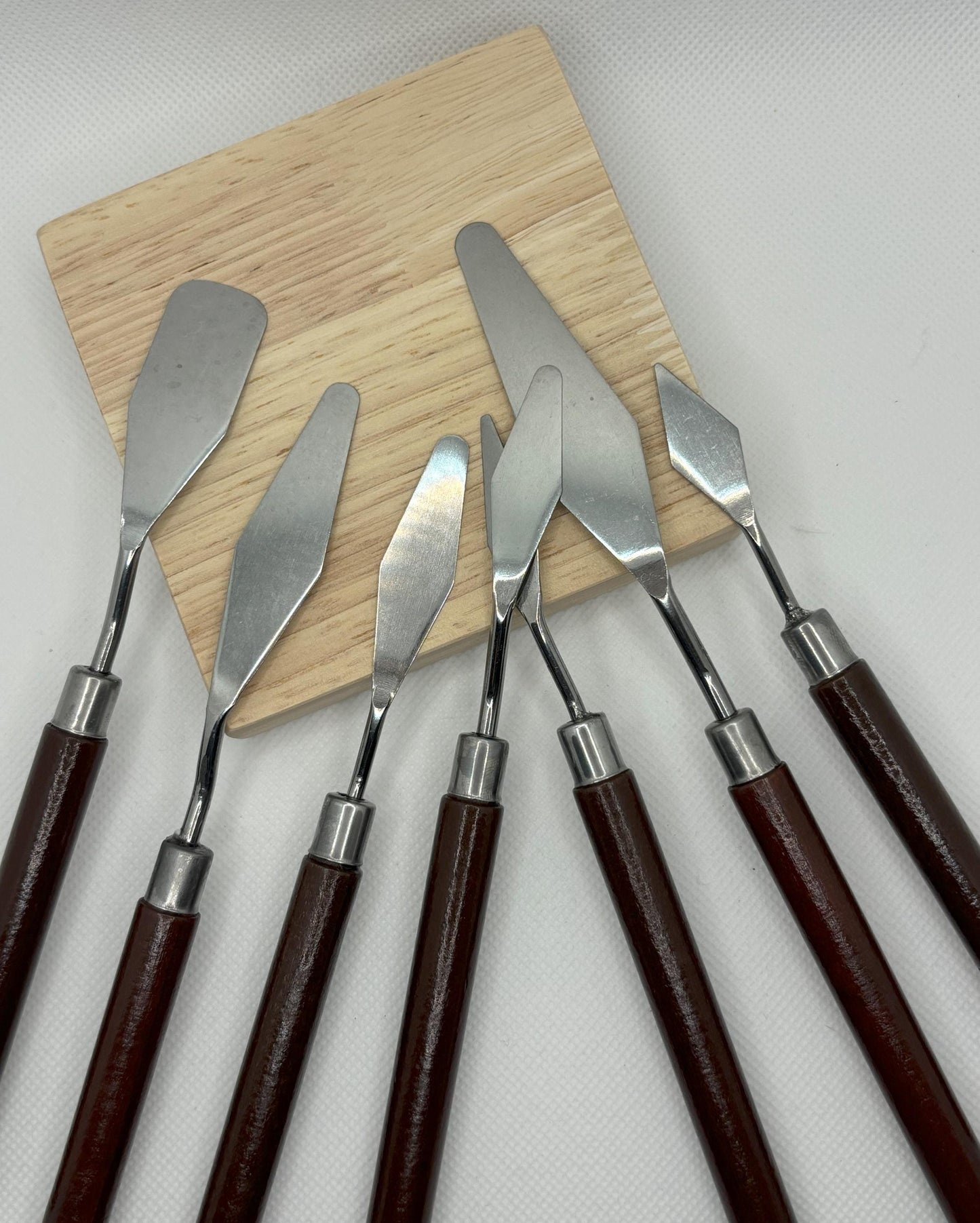 7pc Stainless Steel Art Palette Knife Set, Artist Crafts Spatula, Scraper Art Tools, Palette Knife, Oil Painting Mixing Knife, Paint mixing