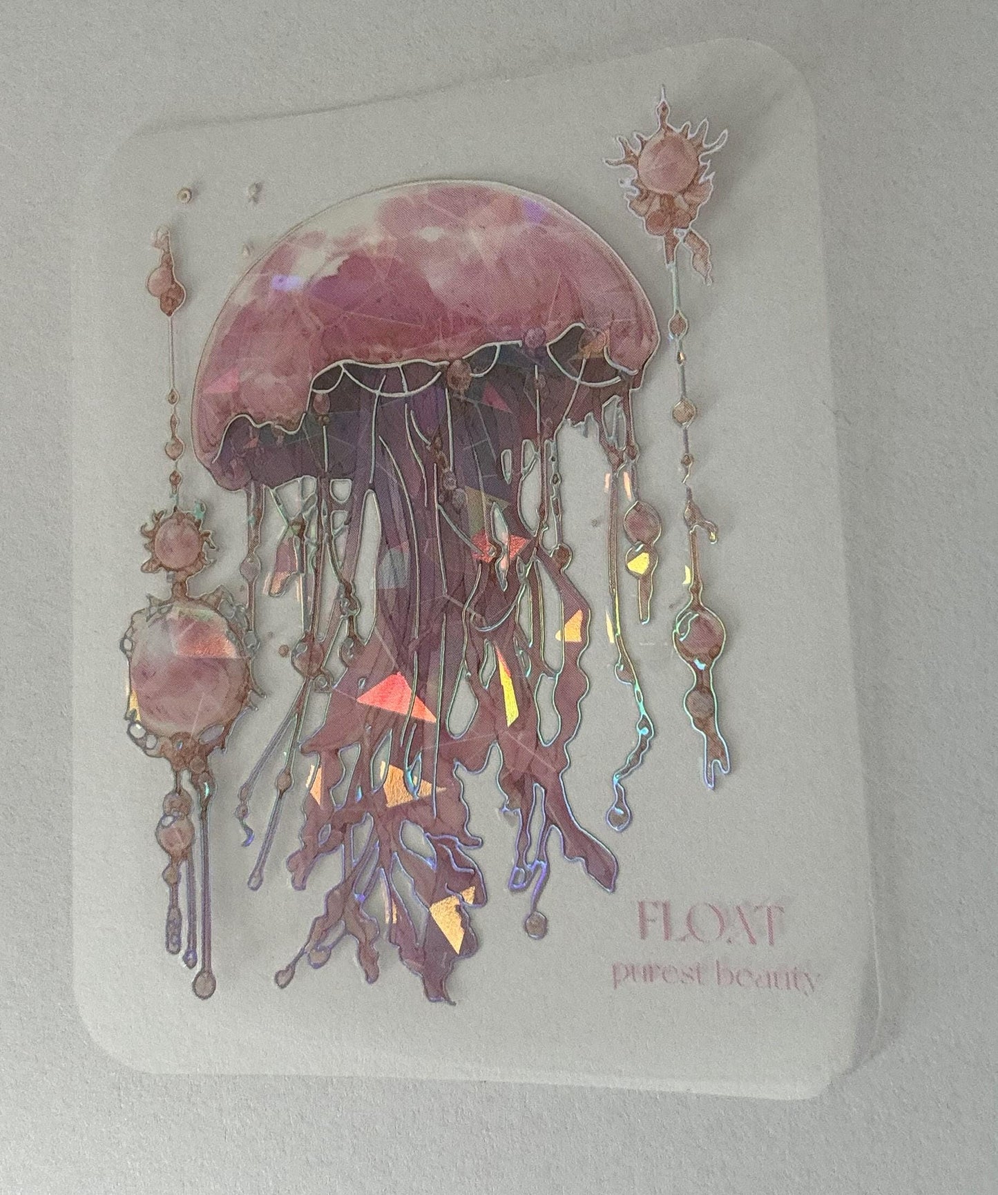 Seaworld Scrapbooking Stickers, Pink Elegant Stickers for Journals, DIY Crafts & Gift Wrapping, Jellyfish Designs for Scrapbooks