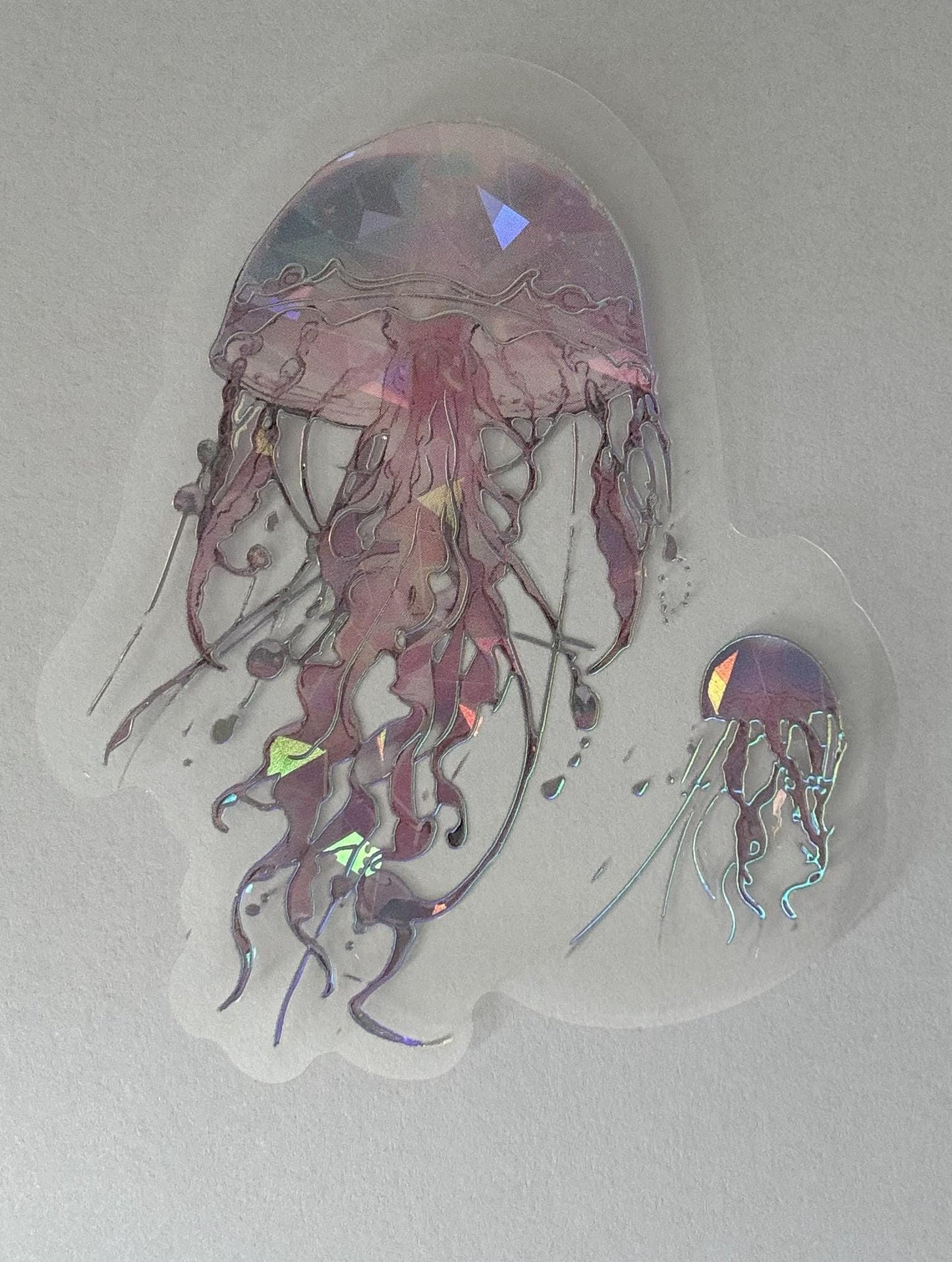 Seaworld Scrapbooking Stickers, Pink Elegant Stickers for Journals, DIY Crafts & Gift Wrapping, Jellyfish Designs for Scrapbooks