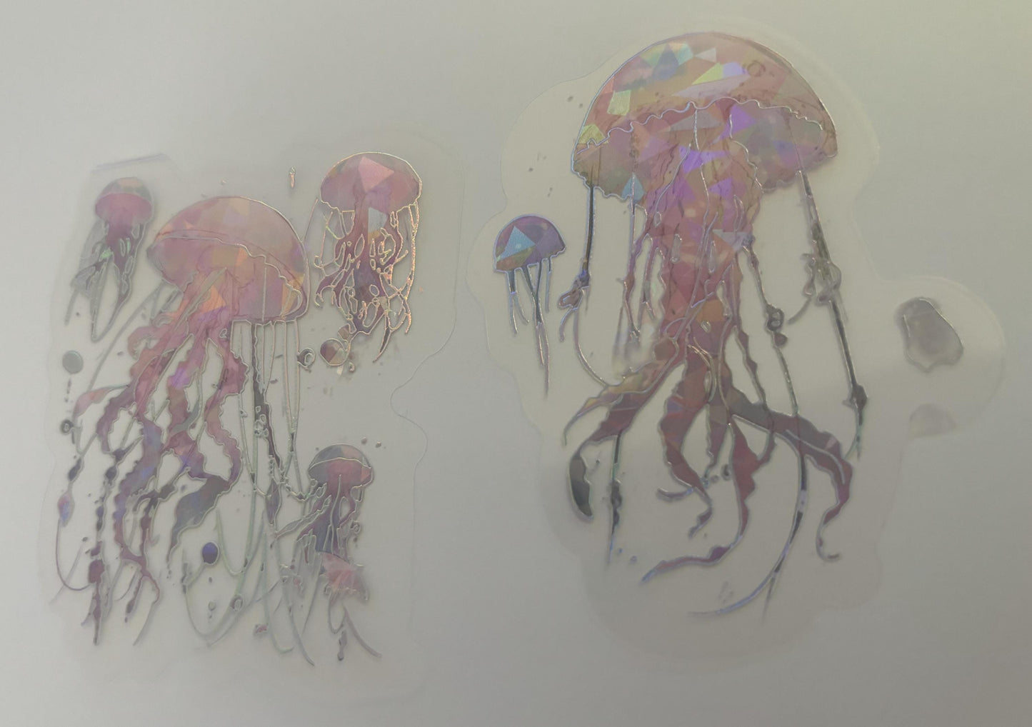 Seaworld Scrapbooking Stickers, Pink Elegant Stickers for Journals, DIY Crafts & Gift Wrapping, Jellyfish Designs for Scrapbooks