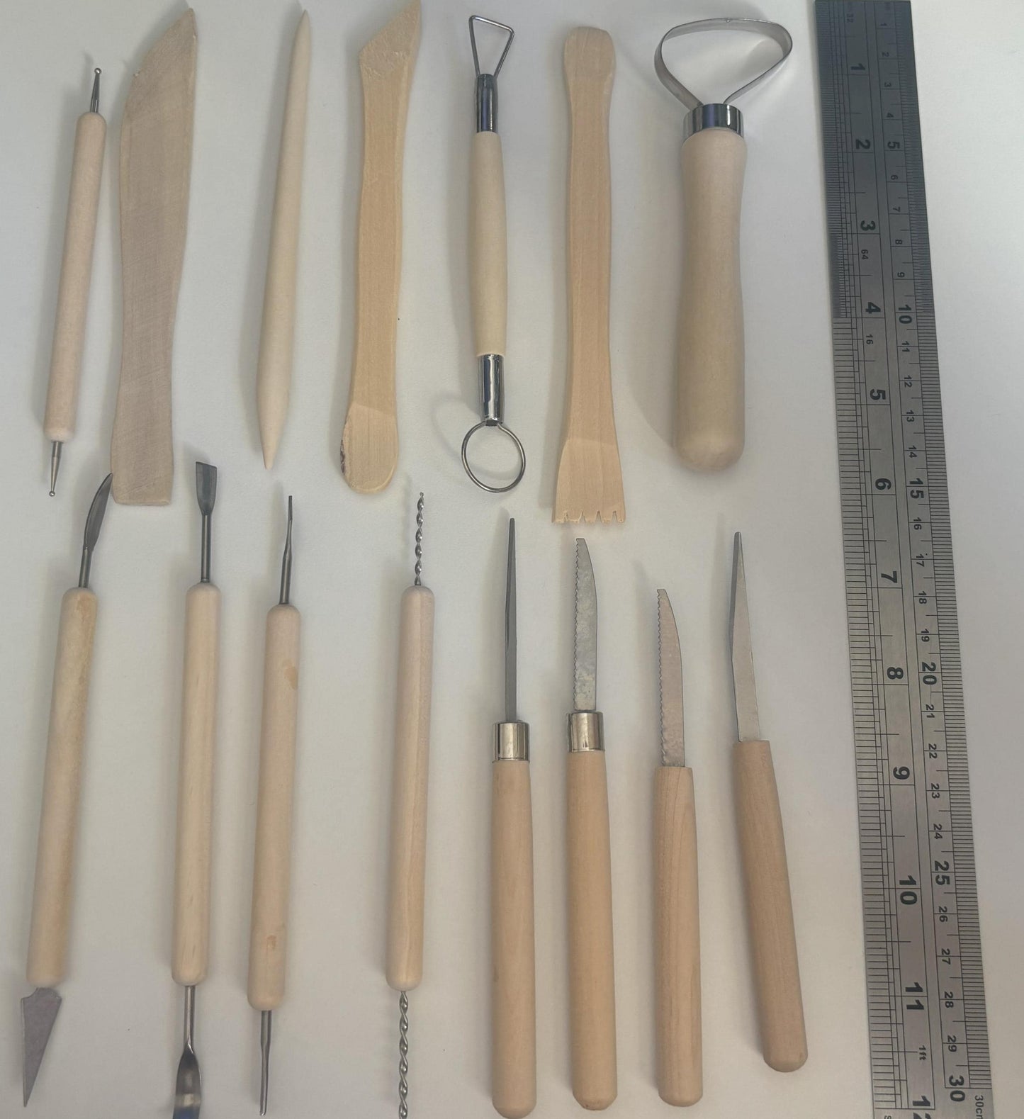 41pc Pottery Tool set, Pottery Tool Kit with carry case, Ceramics supplies bag, Polymer Sculpture Set, DIY Clay Sculpting & Shaping