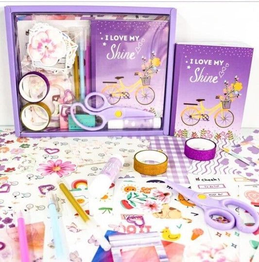 Kids Scrap book Kit, Create Your Own Scrapbook/Journal, Arts& Craft Activity Set