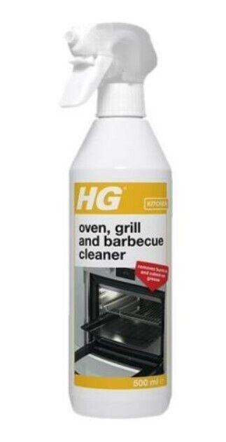 HG Grill, BBQ & Oven Cleaner Spray 500ml pk 2 of new-label smudge, ship in 24hrs
