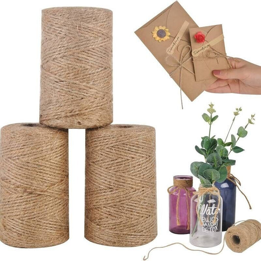 2mm Jute rope/twine for crafting, wedding or anniversary decorations & scrapbook