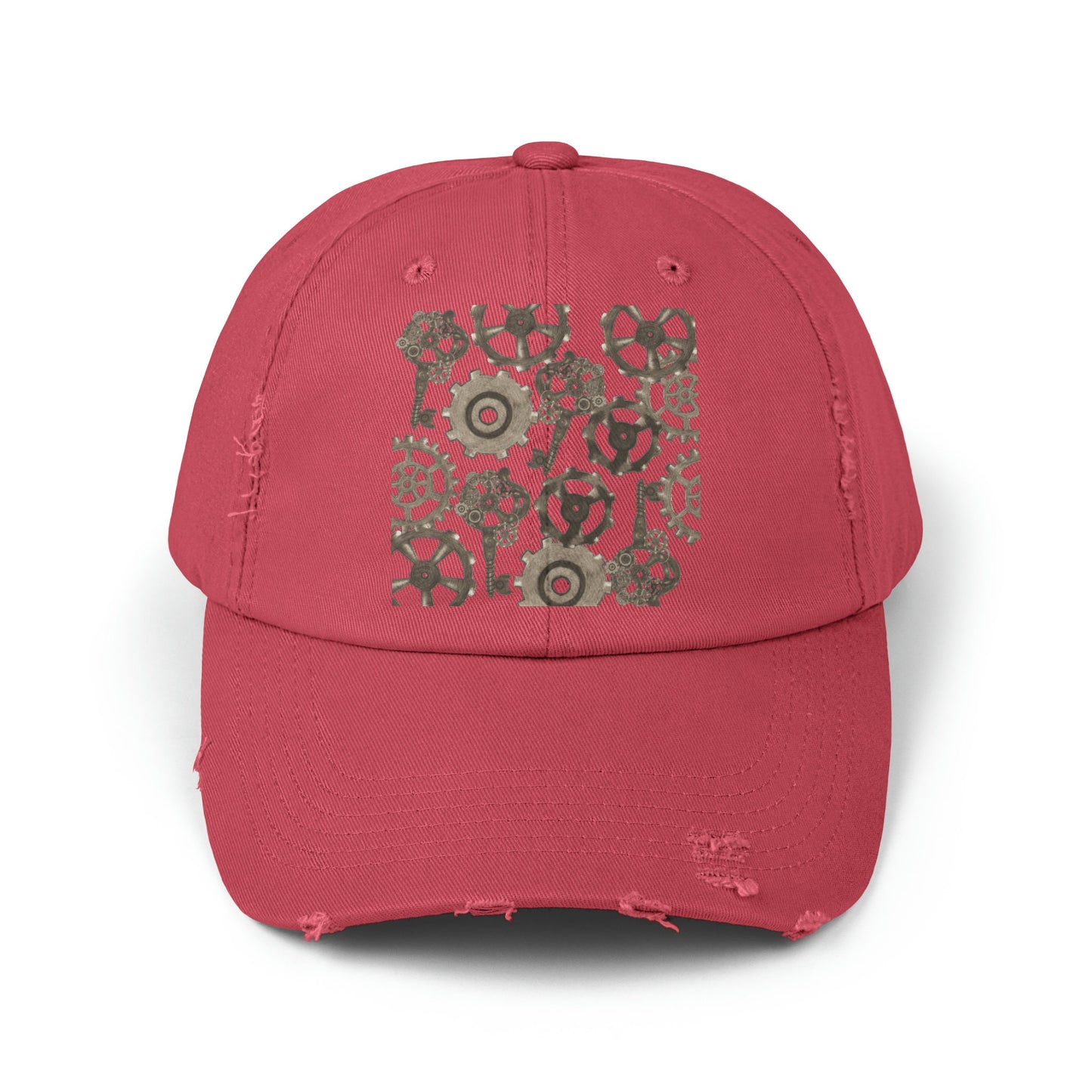 Unisex Distressed Steampunk Mechanic Cap