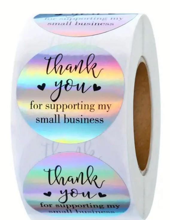 THANK YOU stickers, "Thank you" labels, Party/Celebration/Gifts, Delivery packaging, Round label, Personalised customer order Small business