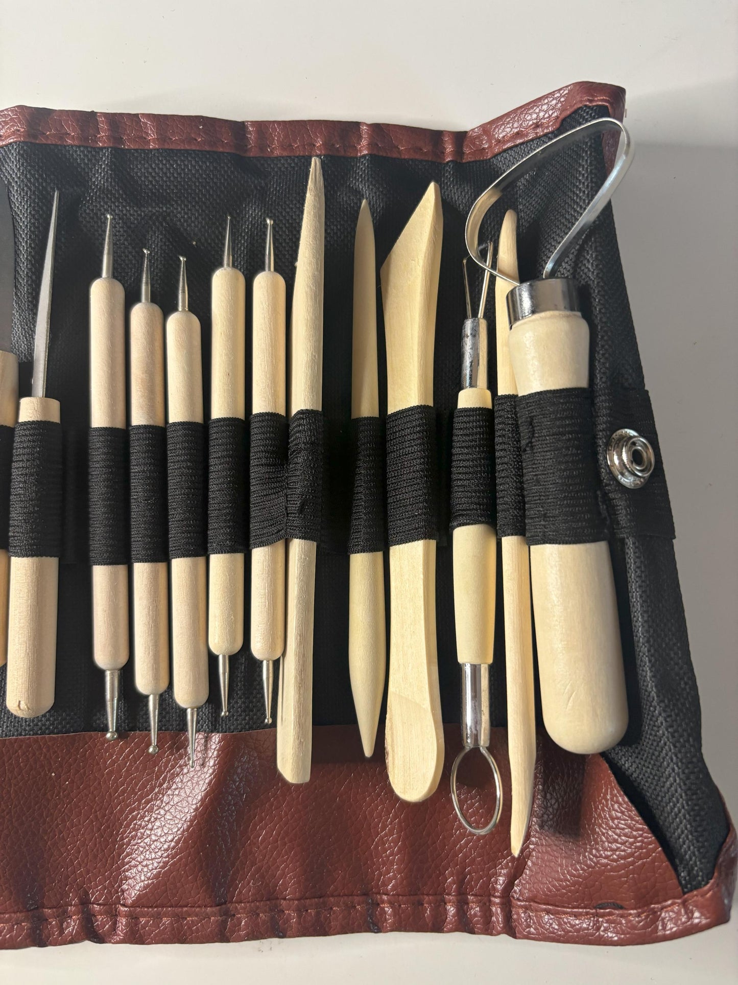 41pc Pottery Tool set, Pottery Carving Tool Kit with carry case, Ceramics supplies bag, Polymer Sculpture Set, DIY Clay Sculpting & Shaping