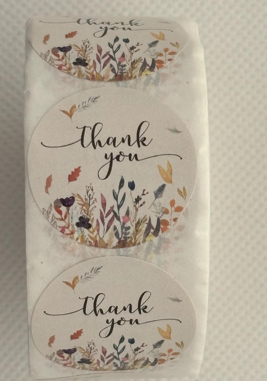 THANK YOU stickers, "Thank you" labels, Party/Celebration/Gifts, Delivery packaging, Round label, Personalised customer order Small business
